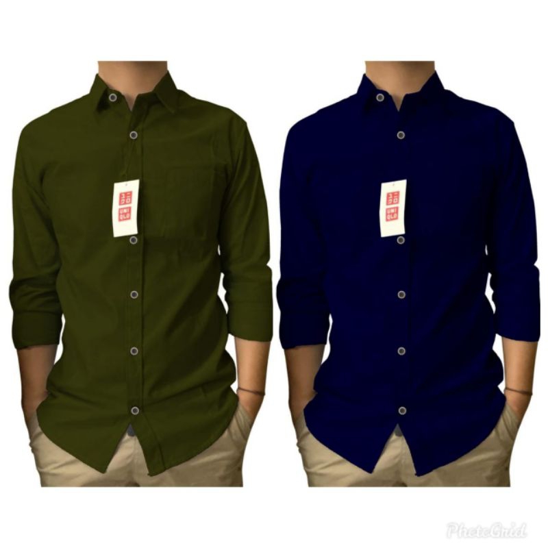 Kemeja baju pria kemeja uniqlo kemeja uniqlo lengan panjang