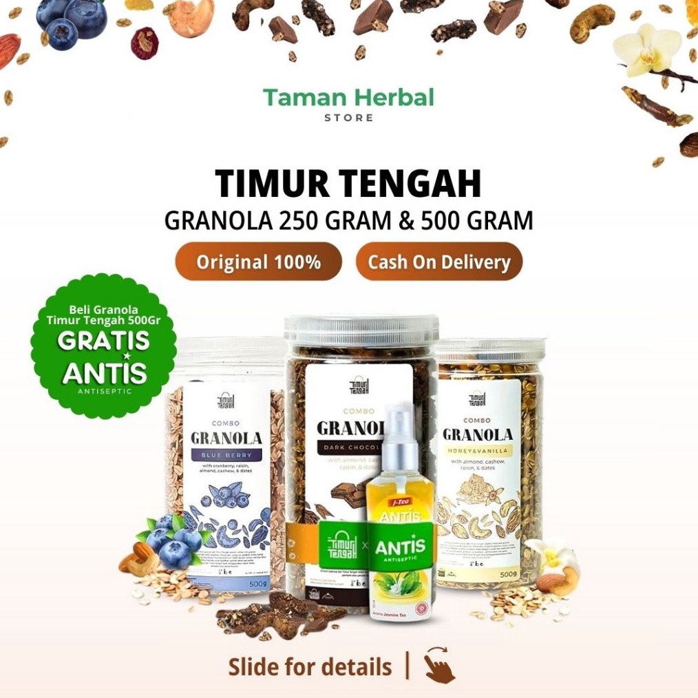 

1212 Promo Timur Tengah Granola 5 Gram 25 Gram Sereal Oat Makanan Sehat Original grosir