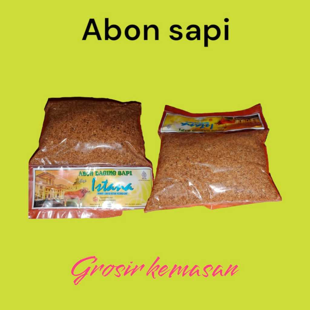 

abon daging sapi khusus untuk isian roti, lemper , pastel dan cilok isi +- 250 gram