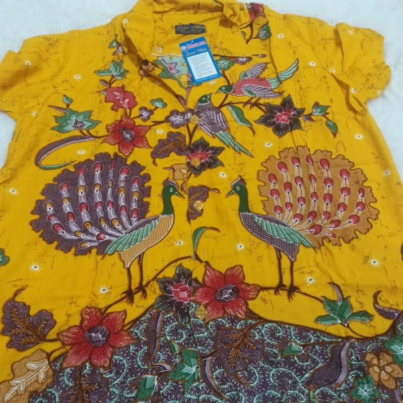 Batik unggul jaya / setelan piyama / piyama rayon santung / burung merak / peacook / piyama / rayon 