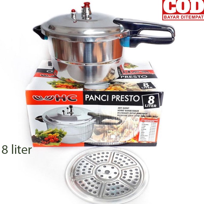 FZ panci presto 8 Liter HC  Panci Presto 8ltrSteamer HC  Panci Presto 8 Liter 4 liter panci bagus be
