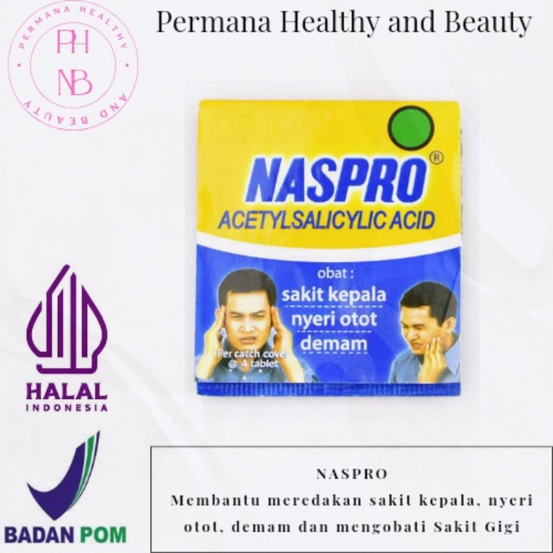 NASPRO / NASPRO Obat Sakit Gigi / Naspro Obat demam dan nyeri otot / Naspro 1 Strip