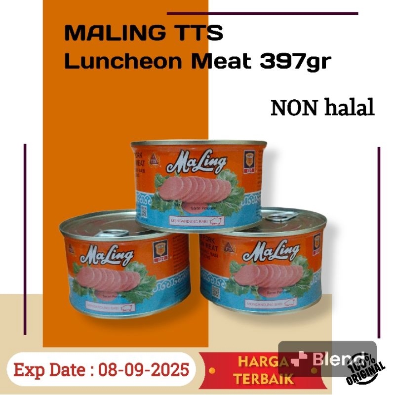 

STAR Maling TTS Canned pork Luncheon Meat 397gr NON HALAL