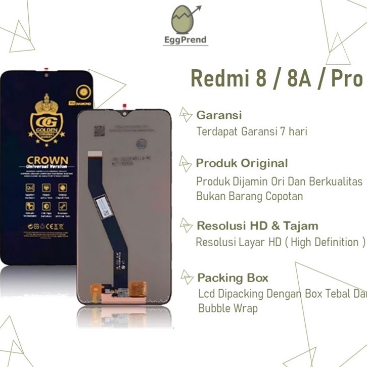 LCD TOUCHSCREEN XIAOMI REDMI 8  8A  8A PRO COMPLETE ORIGINAL FULLSET  LCD REDMI 8  LCD REDMI 8A  LCD