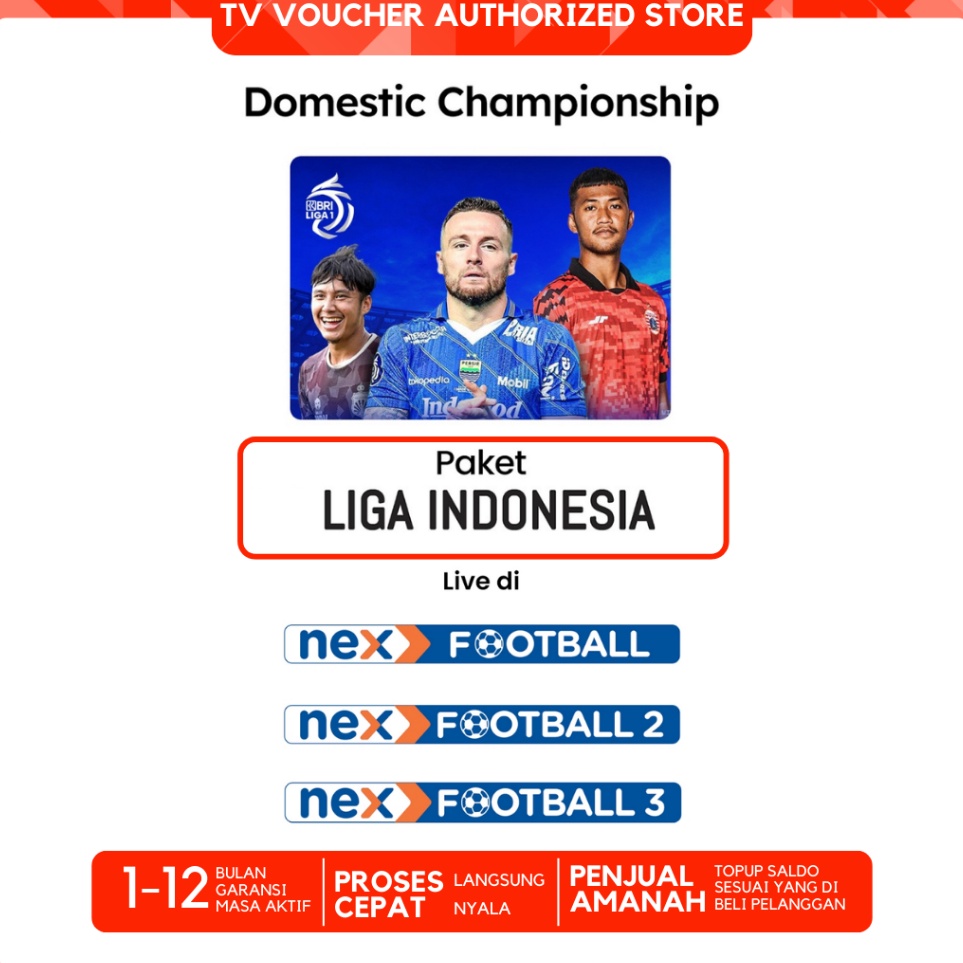 Promo Paket Nex Parabola KVISION 191 Liga 1 Indonesia Kvision Liga Indonesia