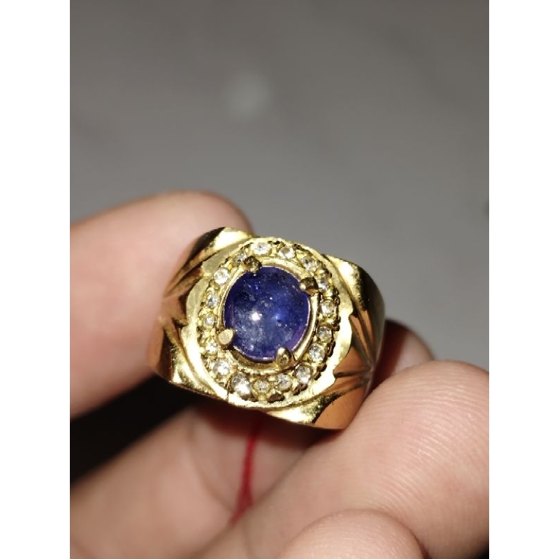 cincin blue safir original