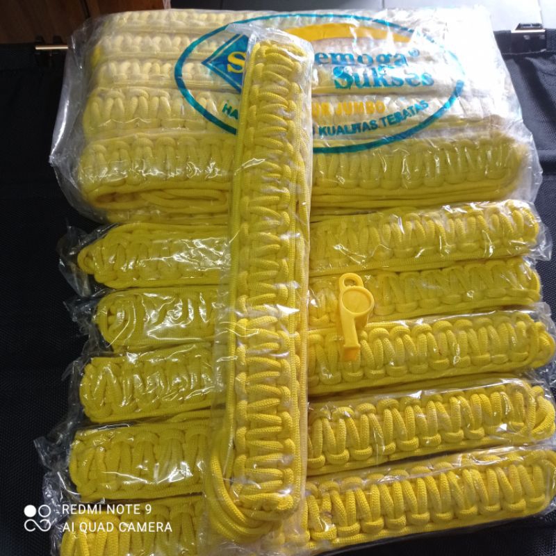 Tali Kur pramuka kuning jumbo + peluit