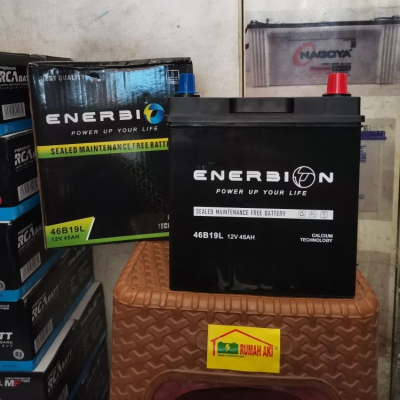 Aki Mobil ENERBION (46B19L/NS40ZL 12V 45Ah) Sigra, City, Calya, BRV