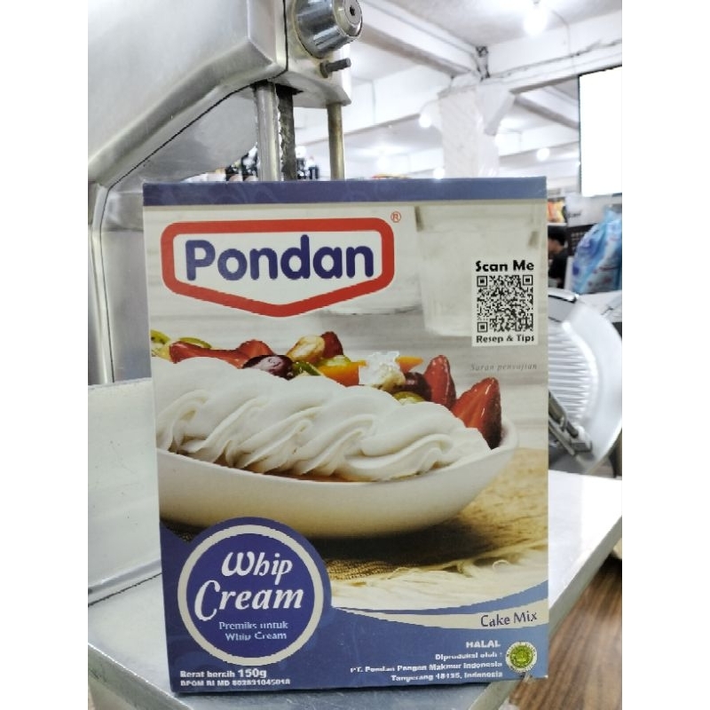 

Pondan Whip Cream 150gr Lokal