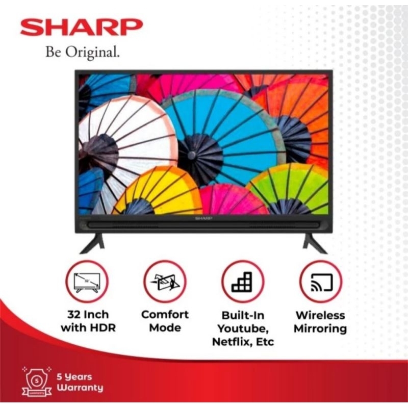 TV LED SHARP 32 INCH SMART TV SHARP 32 INCH 32T2-C32DF1I