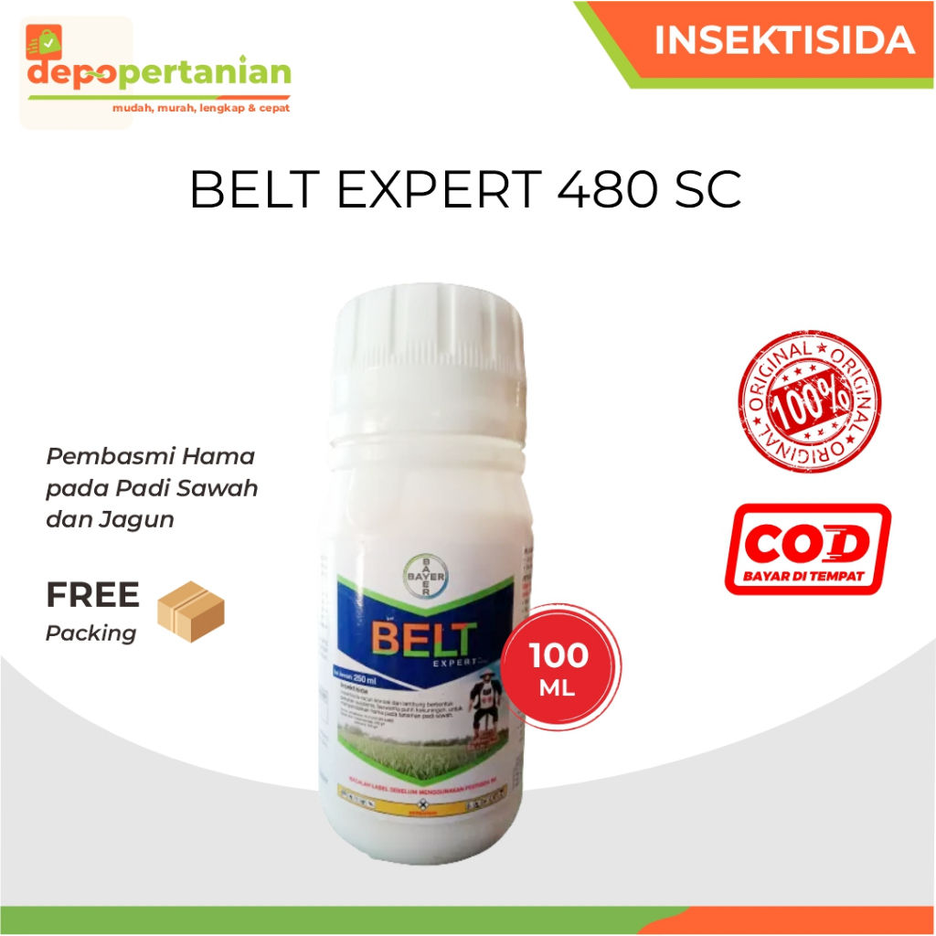 Depo Pertanian - Insektisida Belt Expert 250ml Obat Pembasmi Hama Padi dan Jagung BELT EXPERT 480 SC