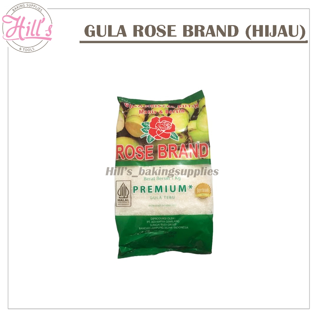 

GULA ROSE BRAND HIJAU 1KG / GULA PASIR PUTIH PREMIUM 1 KG
