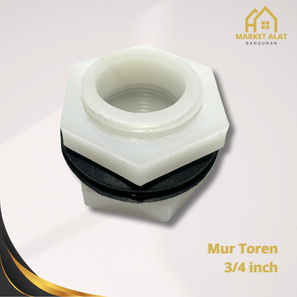 Mur Toren 3/4" PVC / Drat Torn 3/4 Inch