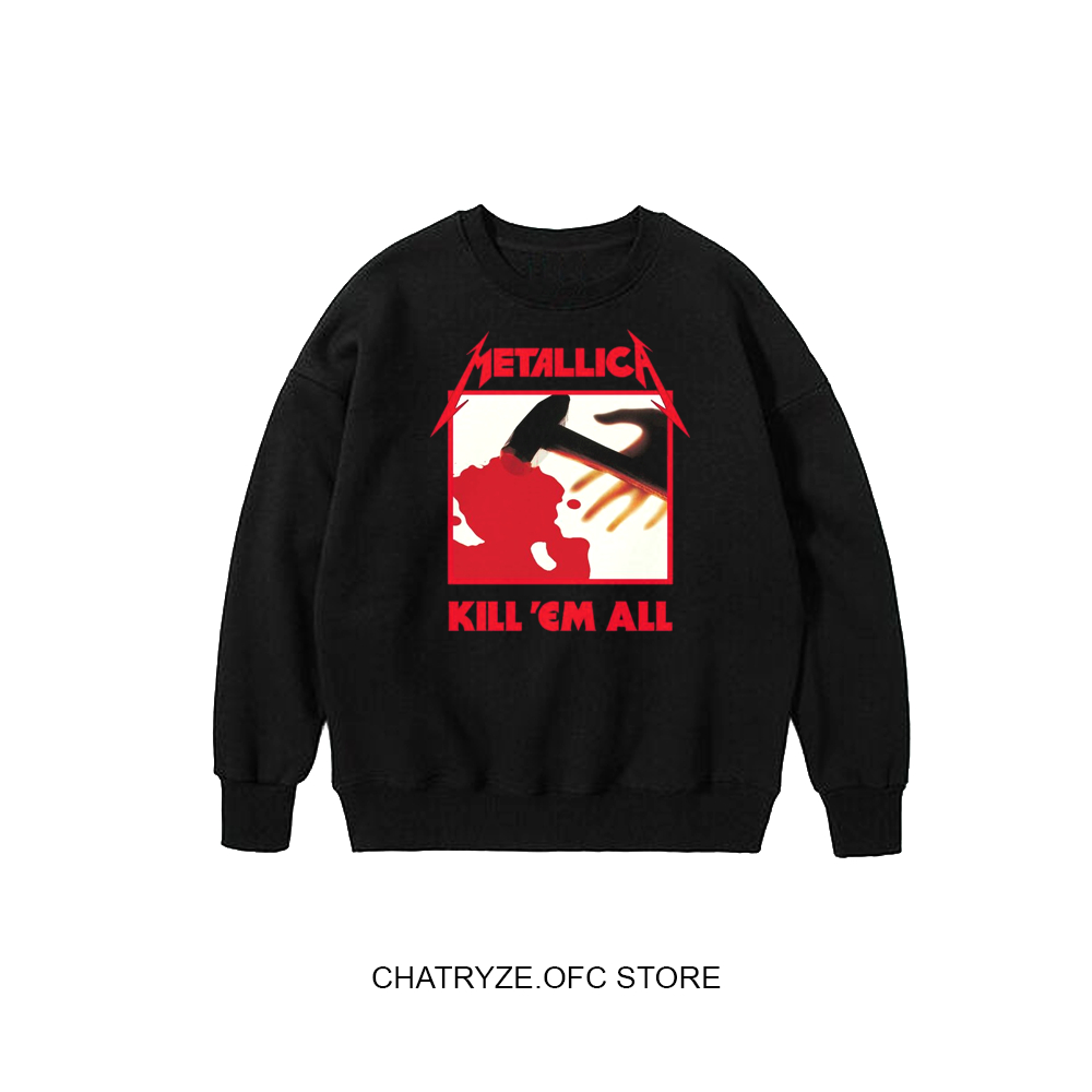 Sweater metalica pria wanita - crewneck metalica edition