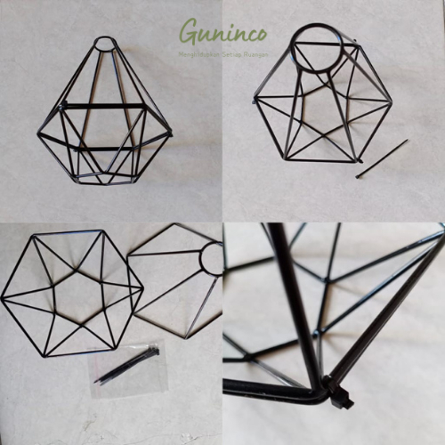 Lci Kap Lampu Gantung Outdoor Dekorasi Modern Lampu Hias Diamond Bawang Bohlam Kabel Fitting