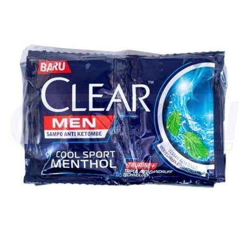CLEAR MEN SHAMPOO COOL SPORT MENTHOL SACHET 3x9ml