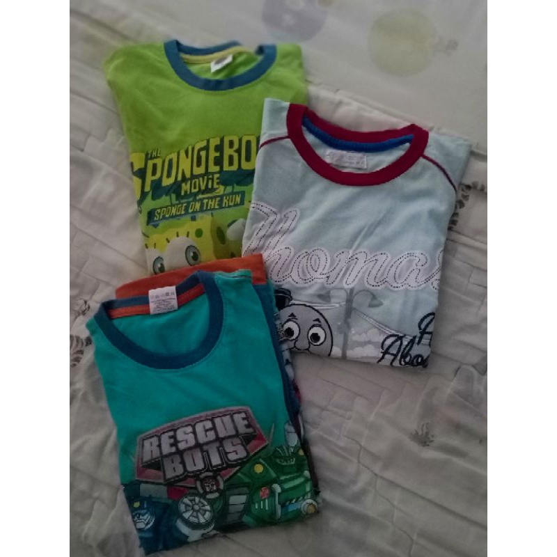 PRELOVED Setelan Baju Tidur Anak Rescue Bots/SpongeBob/Thomas