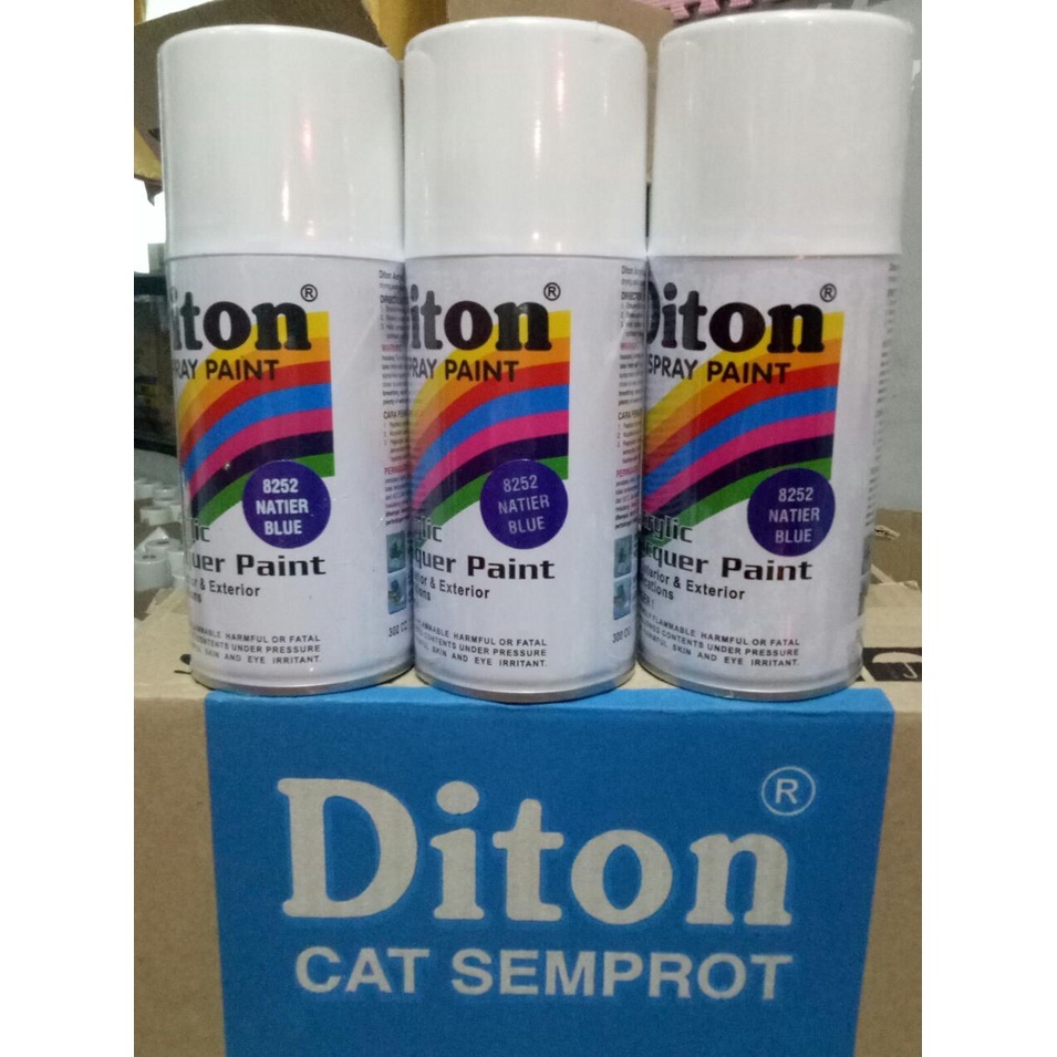 Diton Natier Blue 8252 Pilox  300ml Warna Biru Ungu Muda Metalik
