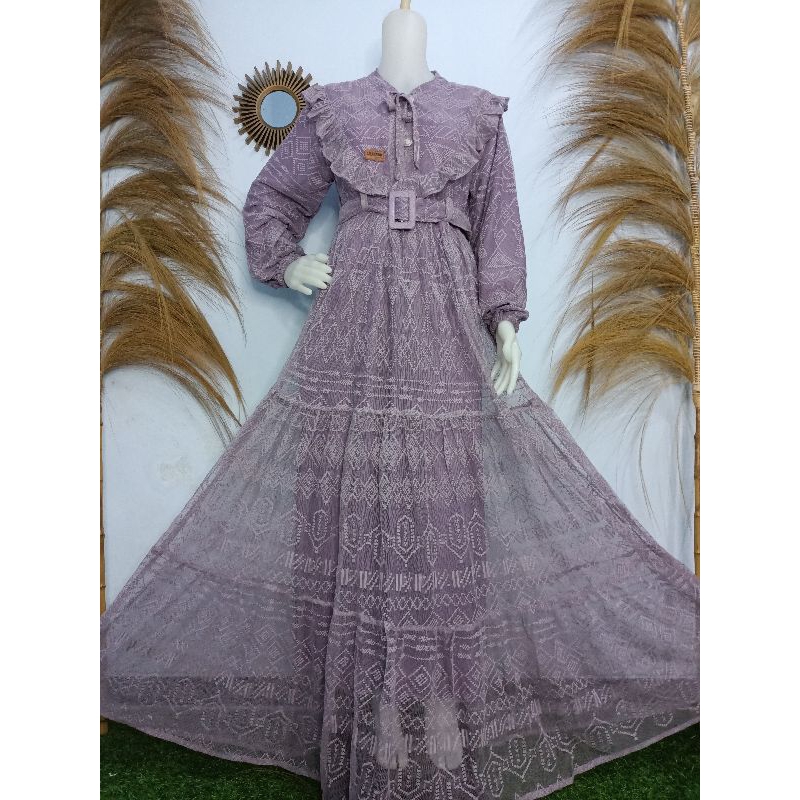 Malika Dress Brokat / gamis kondangan
