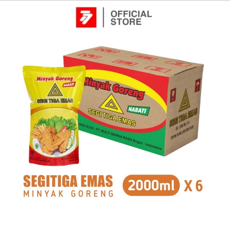 

Segitiga Emas Minyak Goreng Nabati Pouch Dus 6 x 2 L