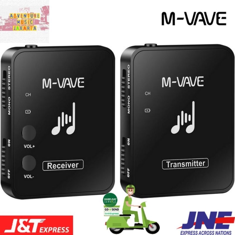 M-VAVE WP 10 2.4GHz Wireless Earphone Monitor Set M Vave WP 10 Transmitter Receiver Rechargeable