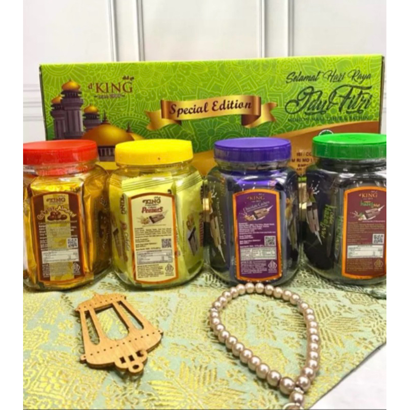 

COKELAT BONIBOL SPESIAL EDISI HARI RAYA EXP 2025/PAKET LEBARAN/HAMPERS LEBARAN isi 4 toples