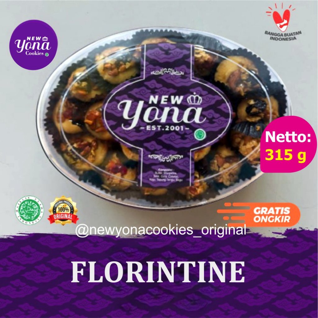 

[Ready ] Kue Lebaran New Yona Cookies - Florentine