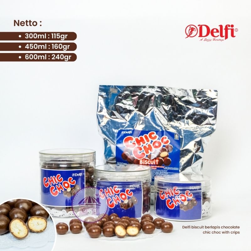 

Hampers Lebaran Coklat Bola Biskuit dibalur Dengan Coklat Delfi yang Lezat Chic choc by Delfi