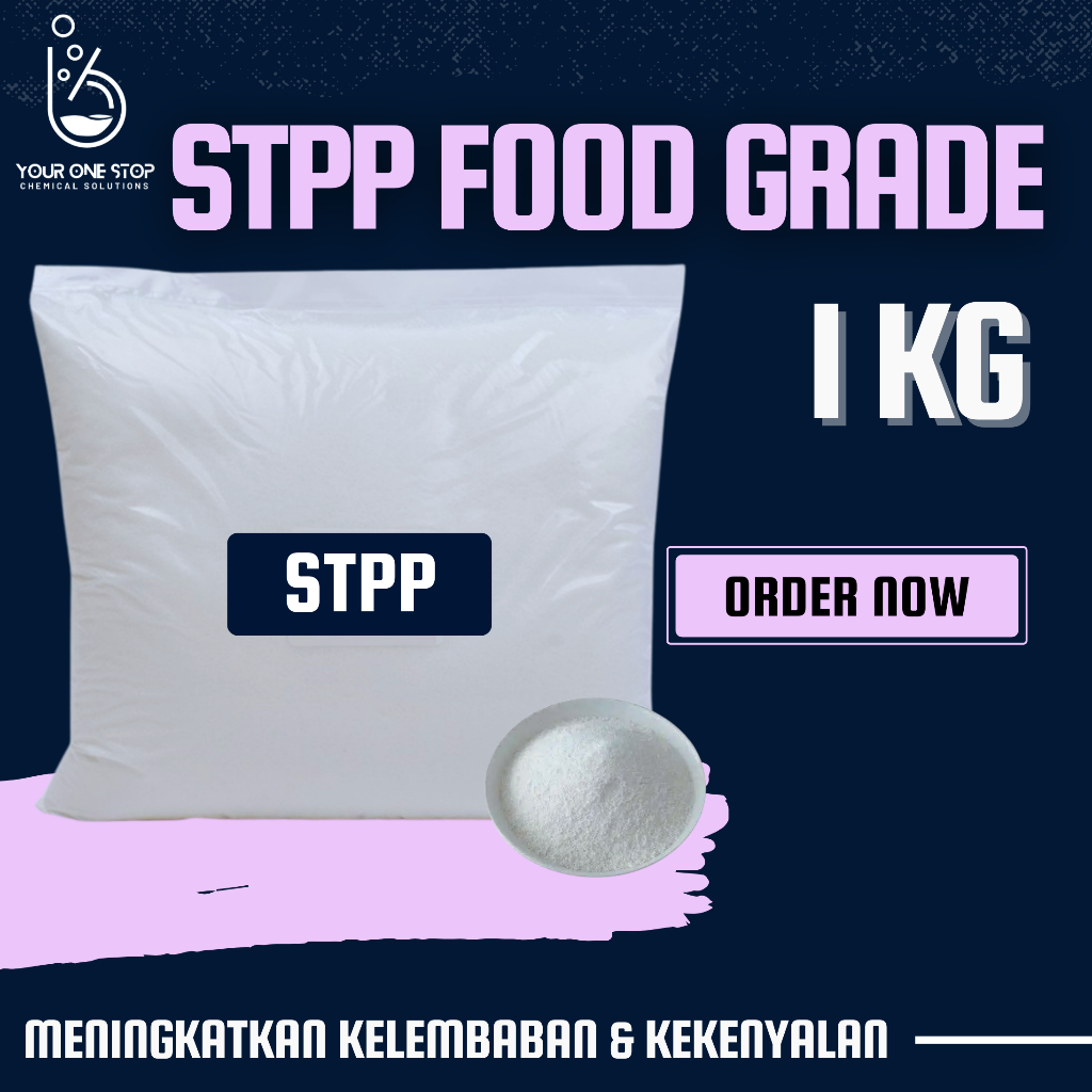 

STPP Sodium Tripolyphospate - STTP Tepung Pengenyal Makanan Food Grade HALAL