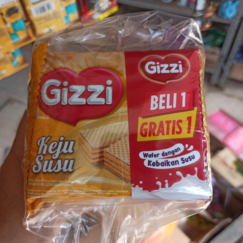 

Wafer GIZZI Rasa Keju Susu Cokelat Kurma Enak Murah