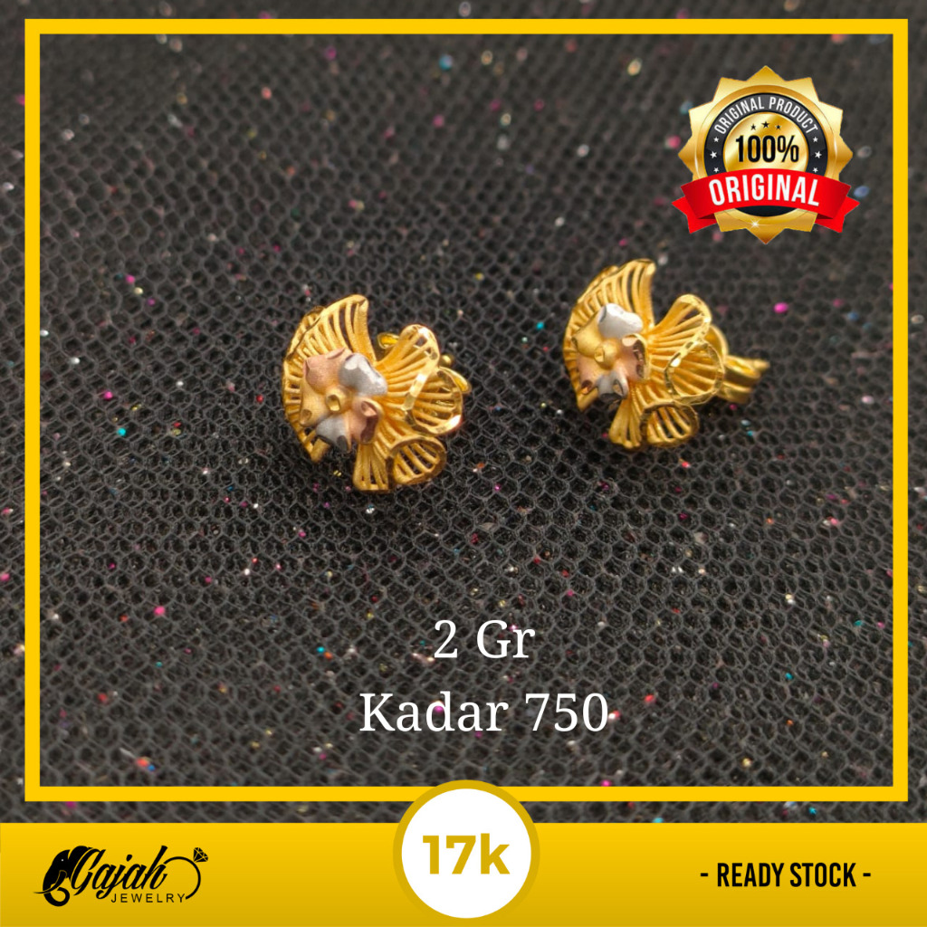 Anting Emas 17K - Toko Emas Gajah Online - 2 Gr - 6079