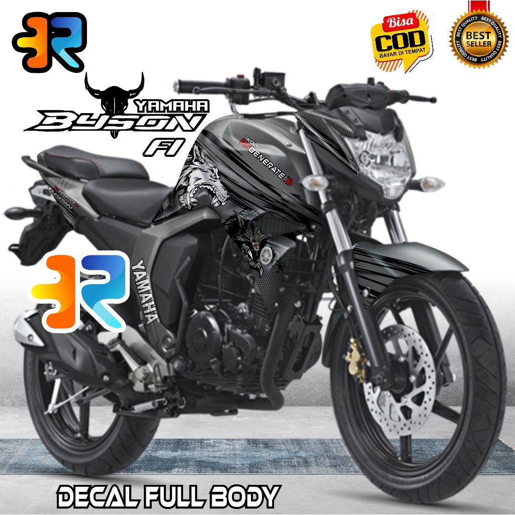 Decal Byson Fi Stiker Full Body Variasi Desain Serigala