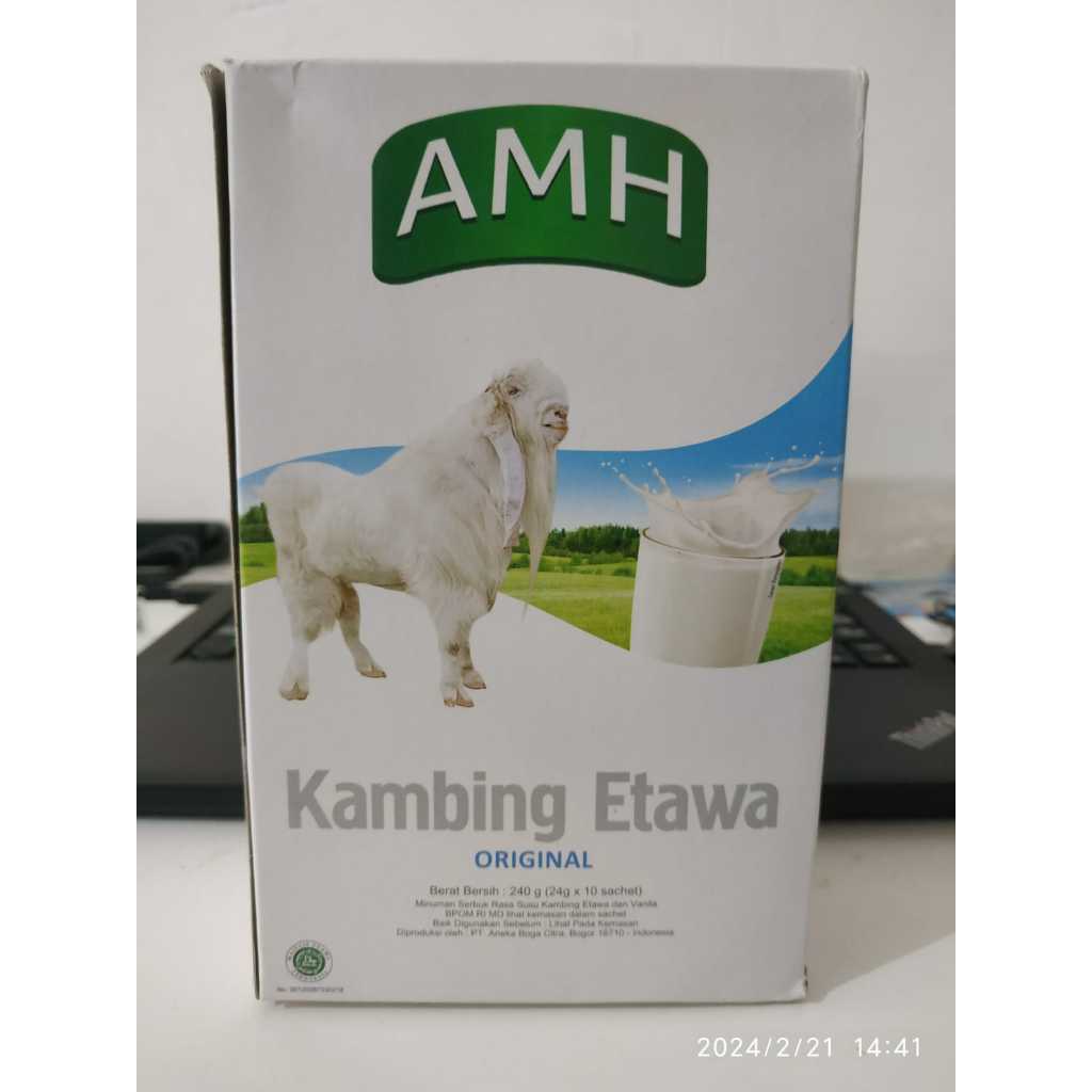 

AMH KAMBING ETAWA ORIGINAL / RASA SUSU KAMBING DAN VANILLA 10 SACHET