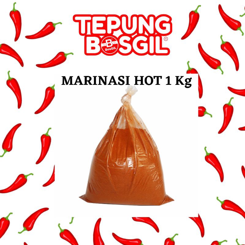 

HOT Product Bumbu Marinasi Premium Fried Chicken Extra Hot 1 kg