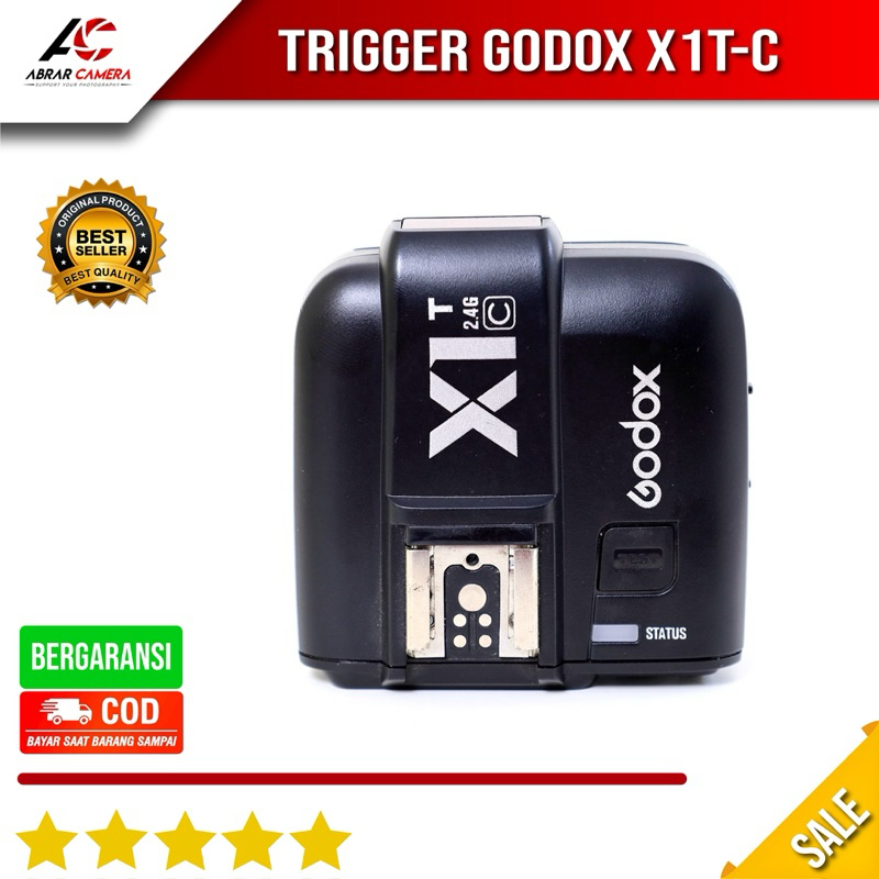 Godox X1T-C X1 Trigger Transmiter for kamera Canon Trigger X1T C Transmitter X1 for flash external Triger Bekas second