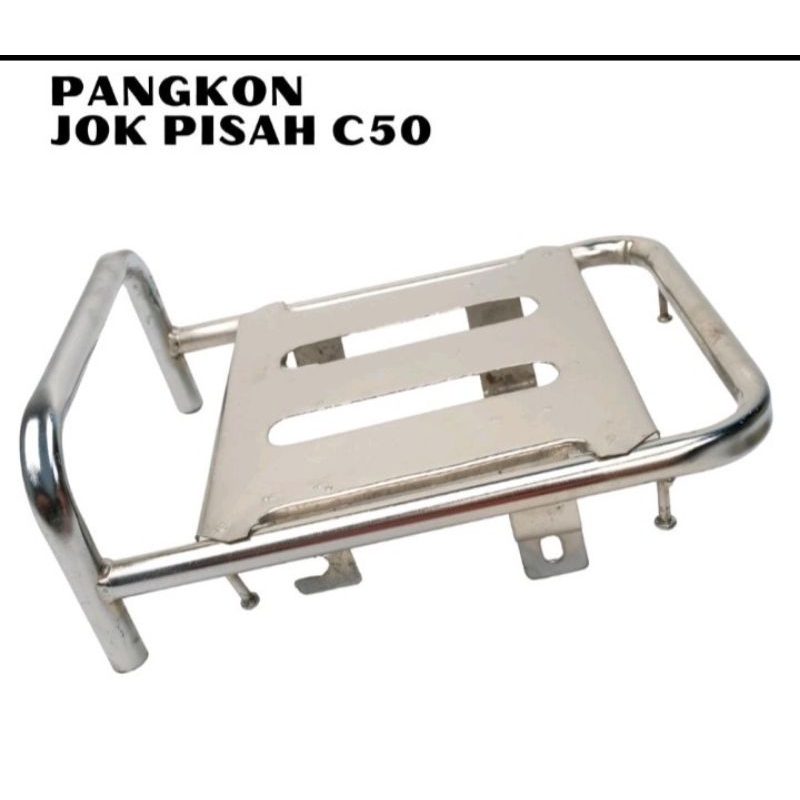 pangkon jok pisah c50 dudukan jok pisah c50 c70 pispot crom