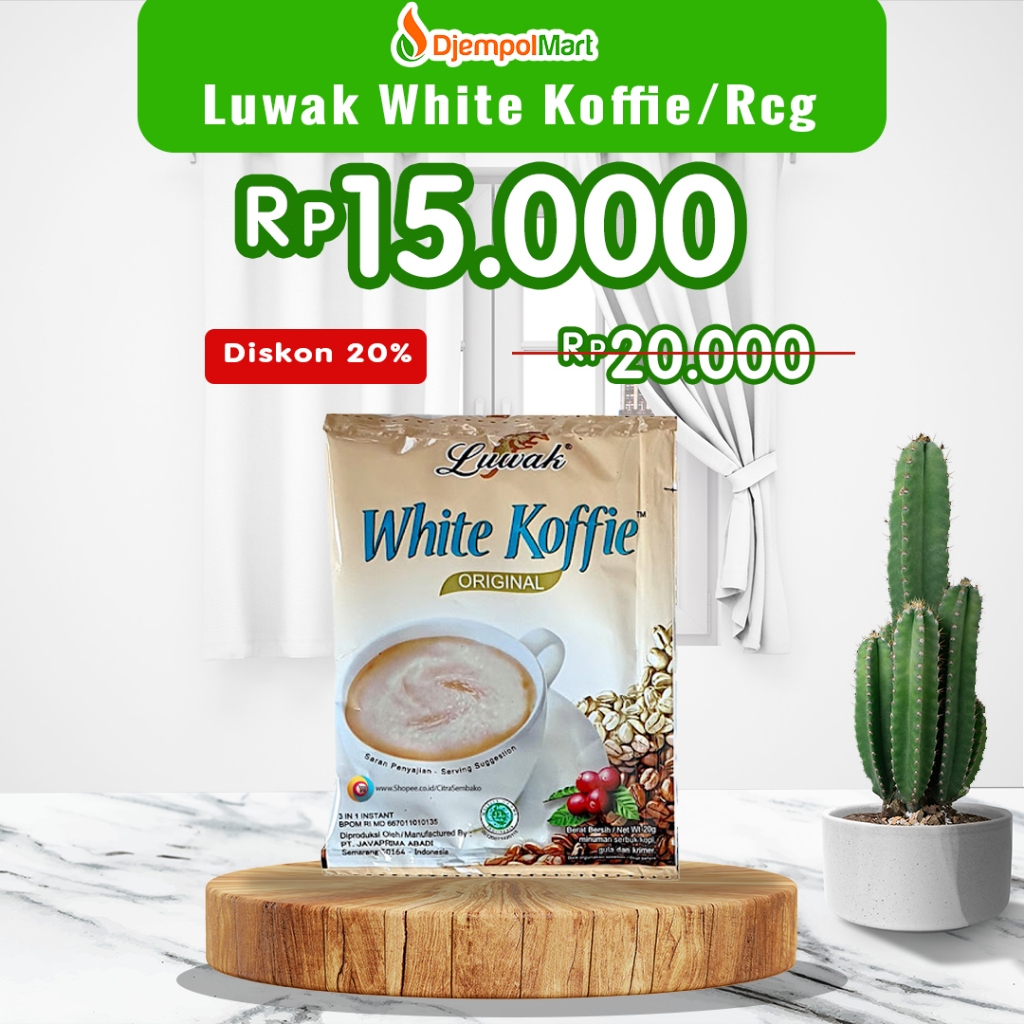 

Kopi Luwak White Koffie Original 1 Renceng Isi 10 Sachet