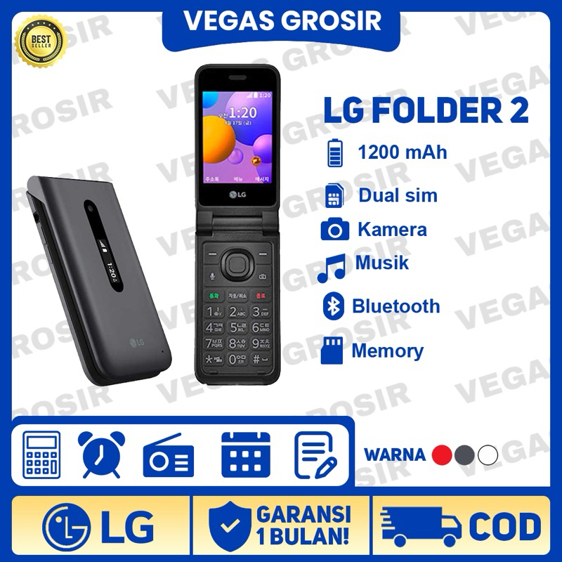 HP LG Folder 2 Lipat Klasik Original 99% Murah