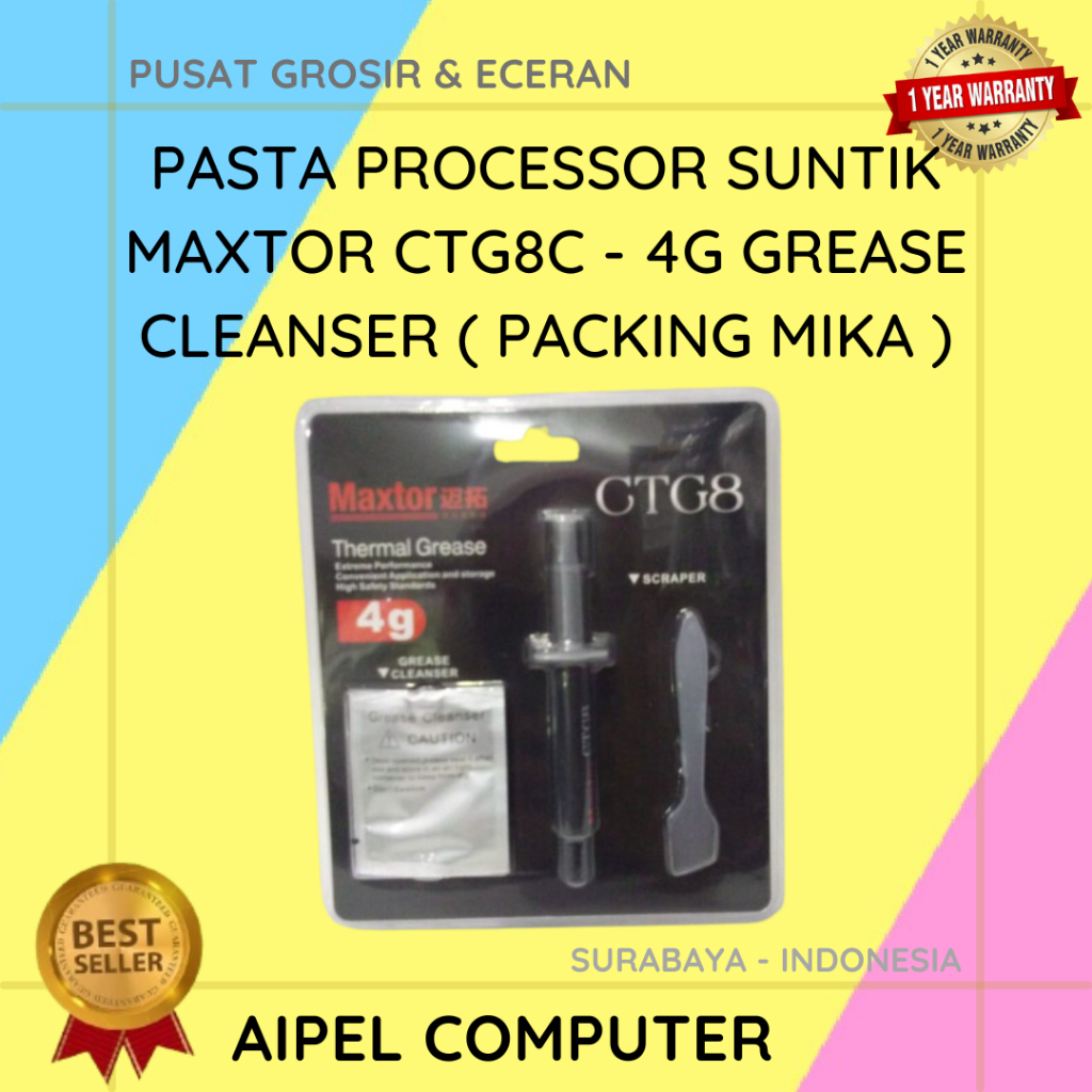 CTG8C4 | PASTA PROCESSOR SUNTIK MAXTOR CTG8C – 4G GREASE CLEANSER ( PACKING MIKA )