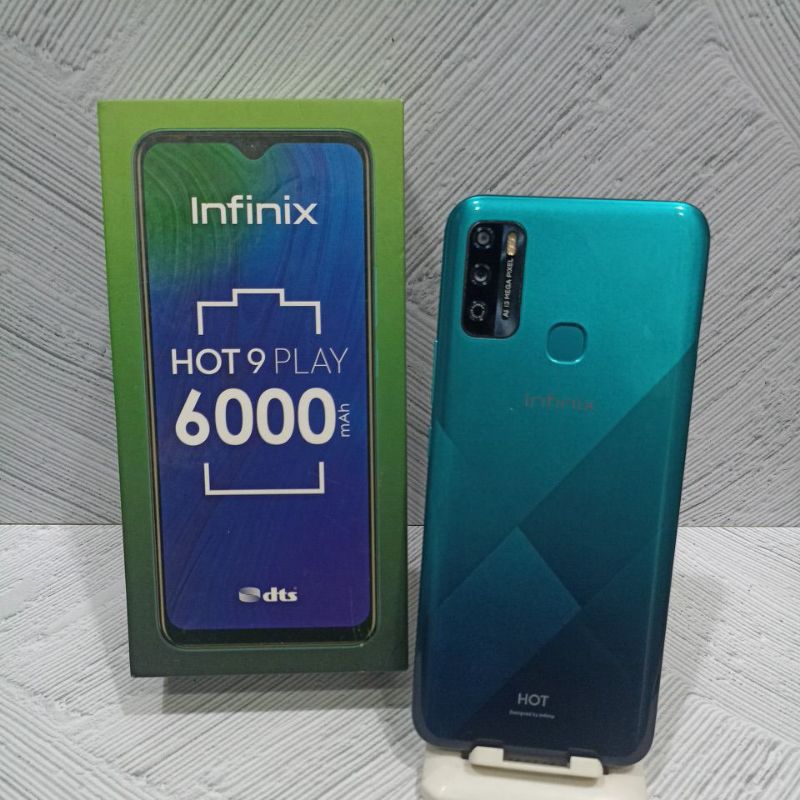 Langsung Cek Deskripsi - Infinix Hot 9 Play 4/64GB Handphone Second Bekas Hp + Box