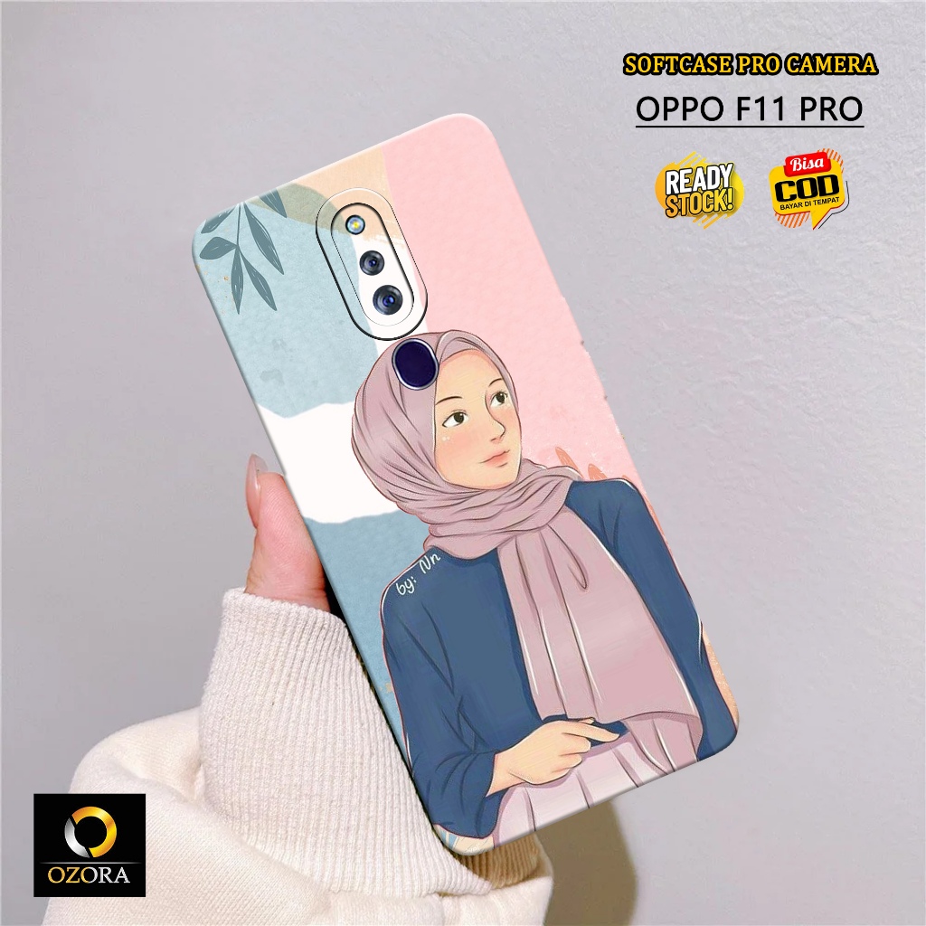 OZORA - Case Oppo F11 Pro Terbaru - Fashion Case HIJAB - Casing Oppo F11 Pro - Softcase Oppo F11 Pro