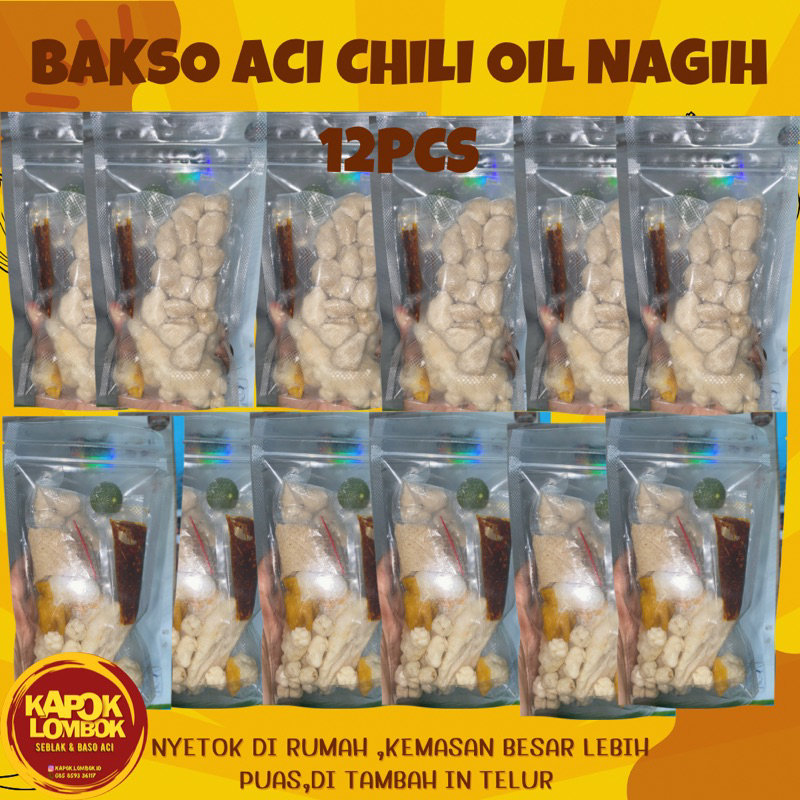

bakso aci chili oil 12 pcs by kapoklombok