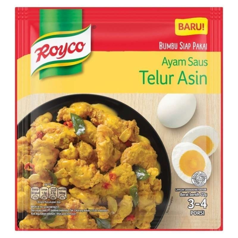 

Royco Bumbu Masak Ayam Saus Telur Asin