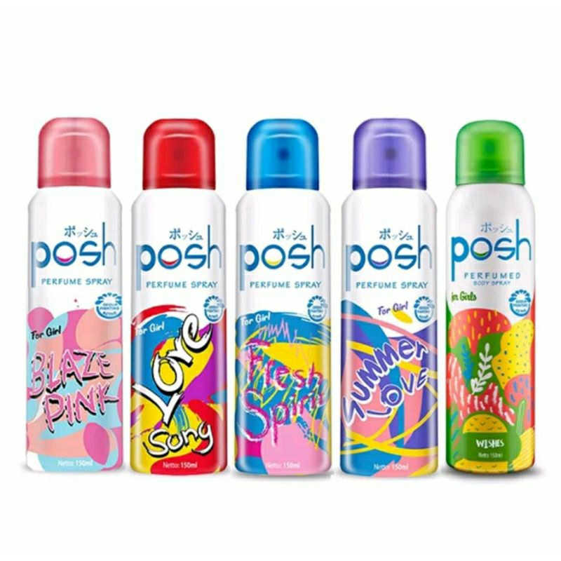 Posh Perfumed Body Spray 150ml / Posh Parfum Body Spray Girl - Hijab / Posh Body Spray / Posh Girl /