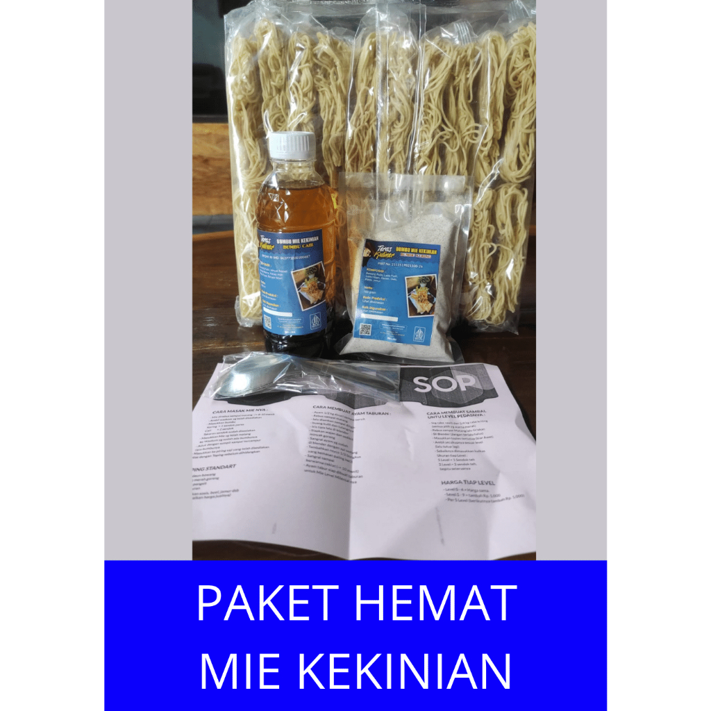 

Paket Hemat Usaha Mie Level 20 Porsi Mie Kekinian Mudah Usaha Kuliner Dirumah Murah