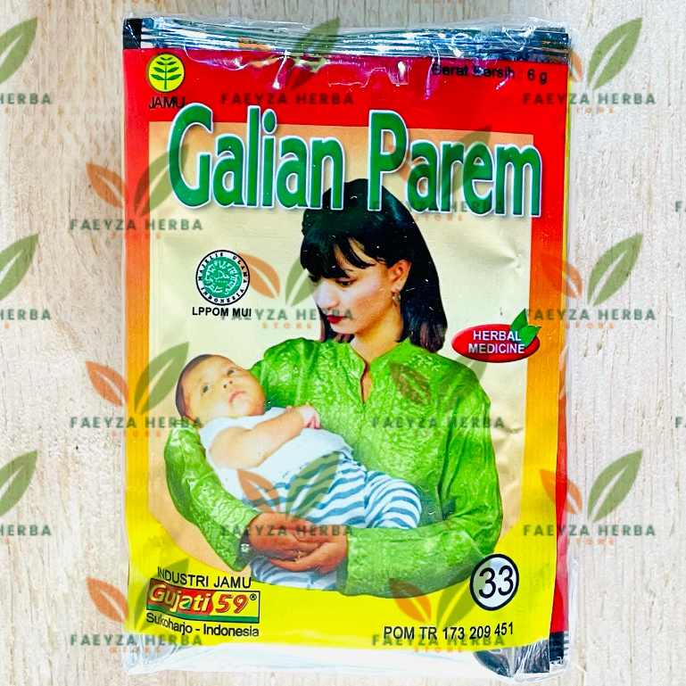 galian parem serbuk gujati Gujati 59 Isi 10 Sachet