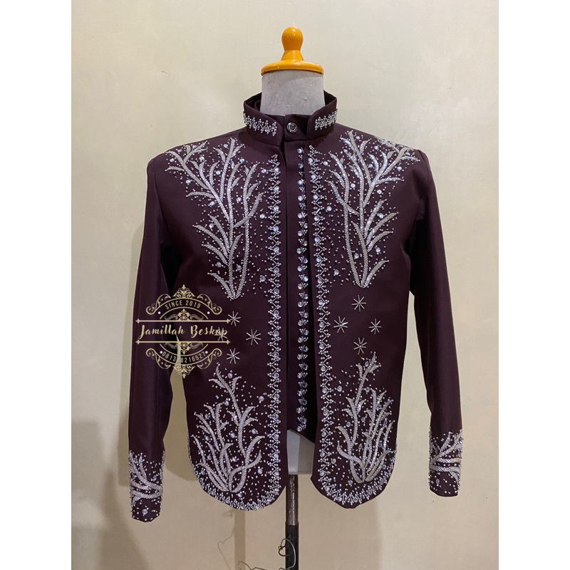 Beskap pengantin jawa || Beskap solo jawa || Beskap pengantin pria || Beskap peyet silver || Beskap 