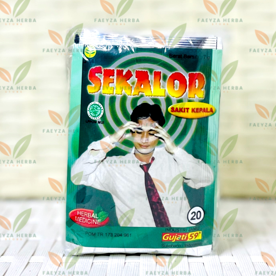 

Jamu Pusing dan Gejala Masuk Angin Sekalor Gujati 59 Isi 10 Sachet