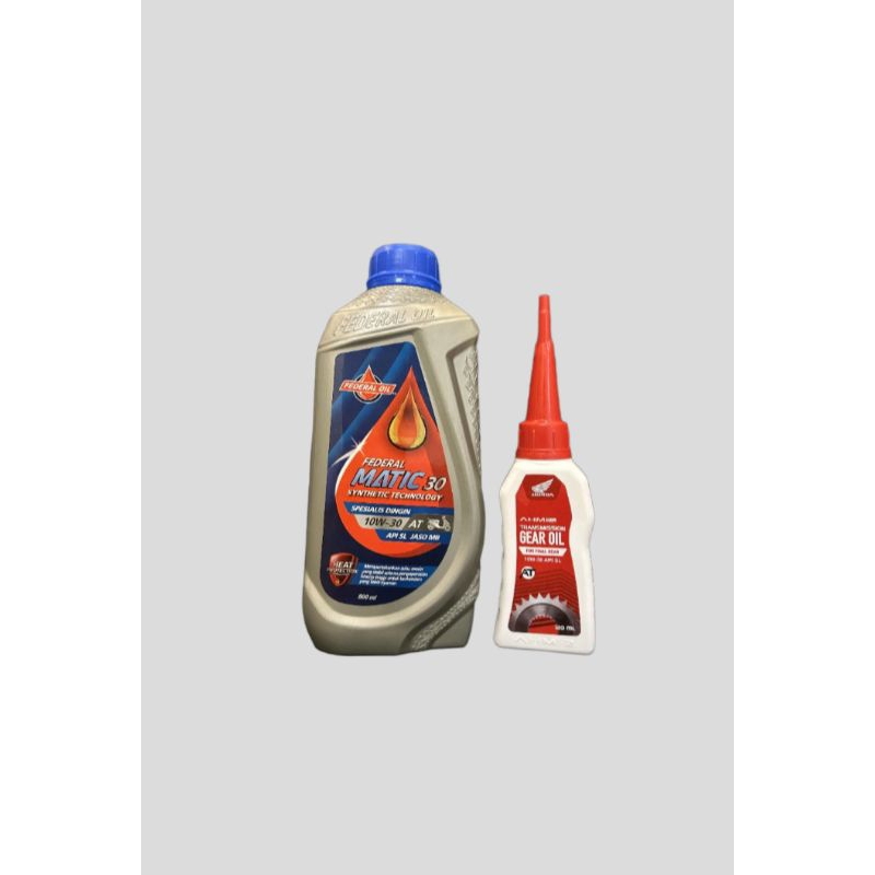 PAKET OLI MOTOR HONDA FEDERAL MATIC 800ml DAN OLI GARDAN AHM 120ml