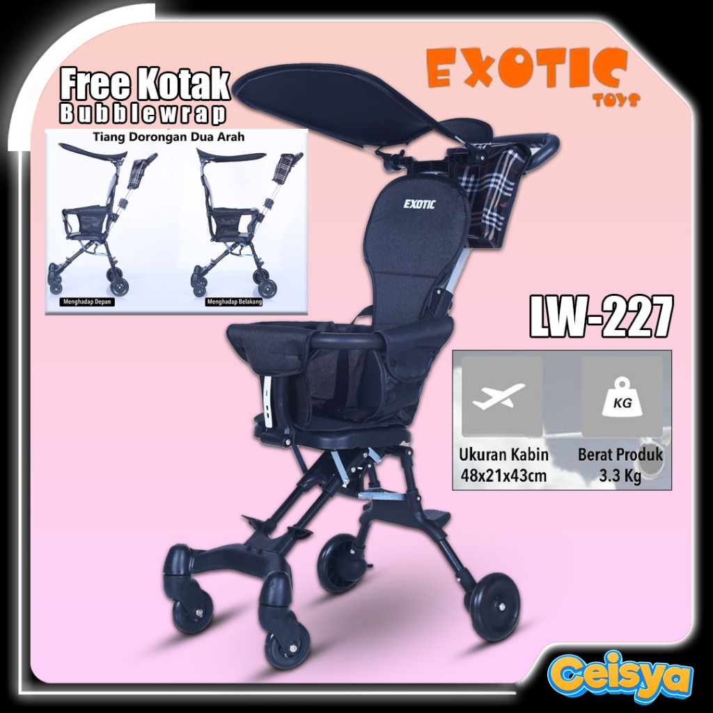 Stroller Cabine Size // Stroller Bisa Naik Motor // Stroller Lipat Kecil // Stroller Bagasi Pesawat